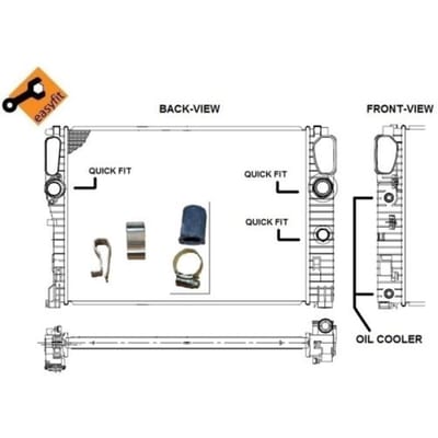 Radiator, motorkoeling NRF 53422