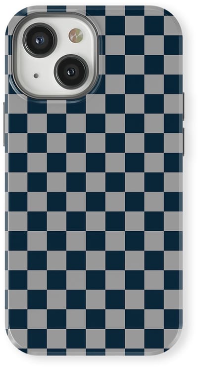 Design Hoesje geschikt voor iPhone 13 Mini | Geschikt Voor Mag | Tiny Squares Checkered Print | Backcover geschikt voor iPhone 13 Mini Urban Grid