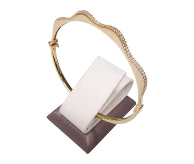 Gouden 14 karaat armband met zirkonia