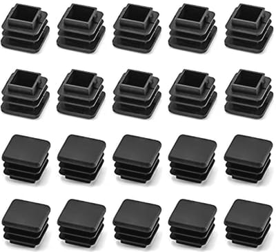 Plastic Einddoppen 20x20mm - Vierkant - 20 Stuks - Voor meubels en meubels - ShopVlot