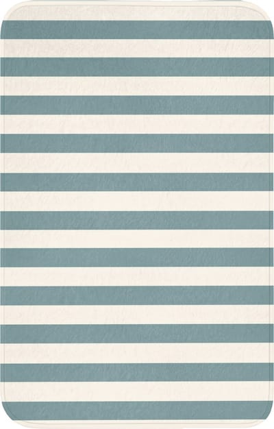 WC mat 50x80 cm - Antislip - Strepen - Modern - Blauw - Toiletmat - Vloermat - Douchemat - Toilet tapijt - Toiletmatten