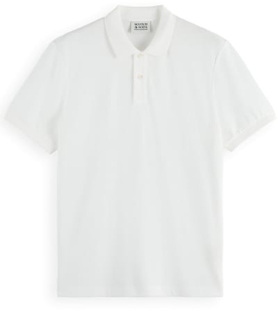 Scotch And Soda Core Piqué Polo Wit - Maat XL - Heren