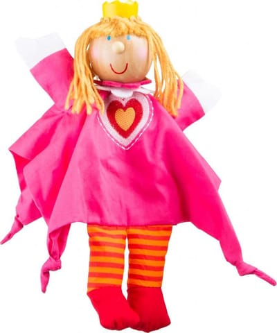 Small Foot - Handpop Prinses - 27 cm - Roze