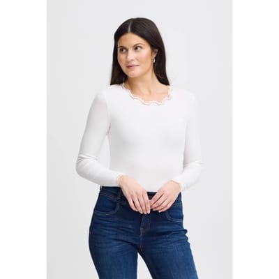 Dames-T-shirt met lange mouwen fransa Hizamond 2
