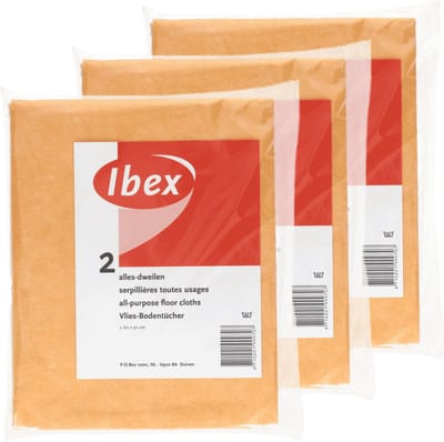 Viscose Dweilen - 6x stuks - 60 x 50 cm - schoonmaakdoeken - oranje - dweiltjes huishouddoekjes