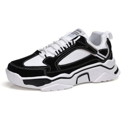 Heren casual schoenen hardloopschoenen schokbestendig tennisschoenen waterdicht plateau design kunstleer heren sneakers 42