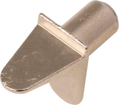 Legplankdrager vernikkeld met stift en ril, 20 stuks