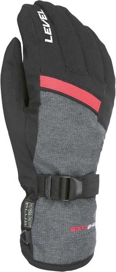 Level Hero Handschoenen Zwart,Grijs S Man