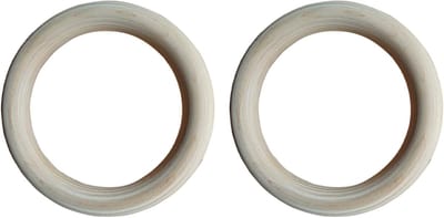 Houten Gymnastiek Ringen - Fitness Ringen - Kracht Training - Verstelbare Banden - 19x19x2.5 cm - Meerkleurig