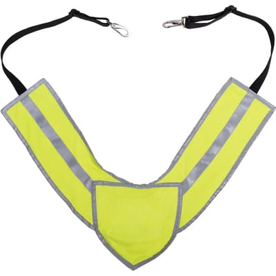 HKM HiViz borsttuig - fluorescerend - geel - one size