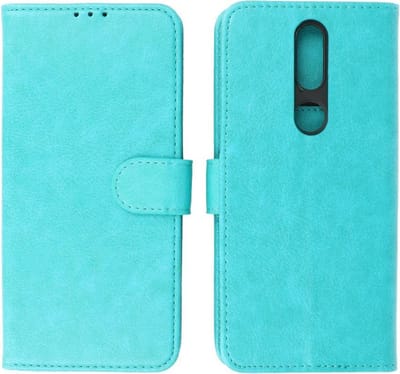 Hoesje Geschikt voor Nokia 2.4 - Book Case Telefoonhoesje - Kaarthouder Portemonnee Hoesje - Wallet Cases - Groen