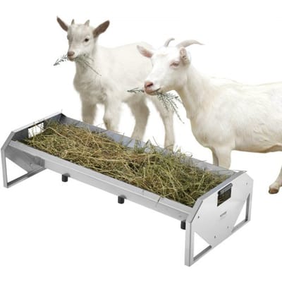 VEVOR Voerbak voor Vee, 114 x 49 x 28 cm, Voerrek, Robuuste Stalen Hooirek, Voerbak voor Schapen van Gegalvaniseerd Staal, Voor het Voeren van Paarden, Schapen, Varkensstallen, Voerdispenser