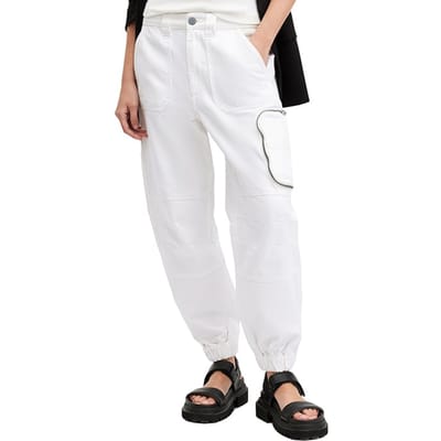 AllSaints Florence Cargo Joggr Chalk White Taglia: 12 | Pantaloni cargo Outlet | Donna | Bianco
