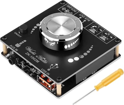 Stereo Bluetooth Versterker - Audio Versterker - Muziek Streamen - 2.0 Kanaal - 2 x 100 W - Zwart