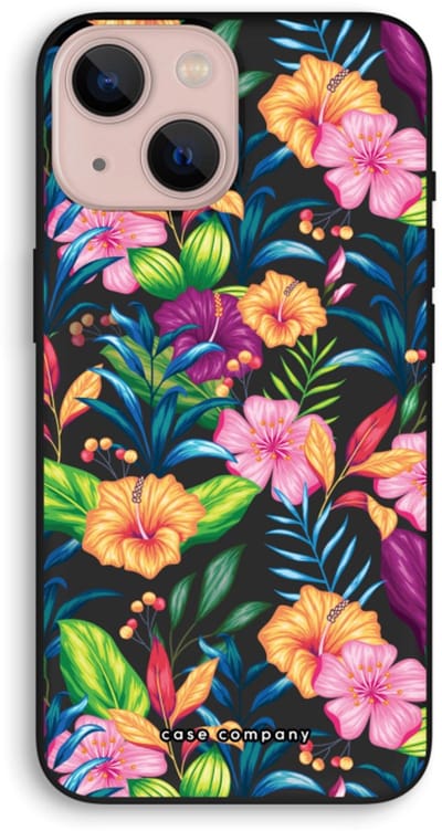 Case Company® - Hoesje geschikt voor iPhone 13 mini hoesje - Tropisch 2 - Biologisch Afbreekbaar Telefoonhoesje - Bescherming alle Kanten en Schermrand