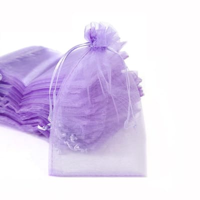 Jhubersproducts - Organza zakjes - Geschenken - Luxe afwerking - Lichtpaars - Sieraden en snoep - Perfect voor bruiloften en festivals