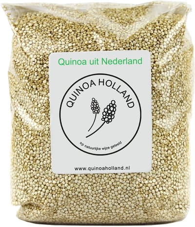 Nederlandse Quinoa - 5 KG - Onbespoten - Natuurlijk Geteeld - Wit Volkoren - Koken Zonder Spoelen - Superfood