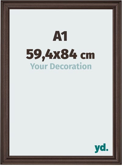 Your Decoration - Fotolijst A1 59,4x84 cm - MDF - Eiken Donker - Lazio