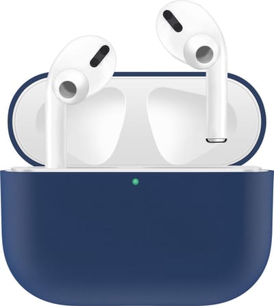 KELERINO. Siliconen Case geschikt voor Apple AirPods Pro - Hoesje - Blauw