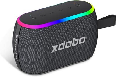 Draagbare Bluetooth Luidspreker - Muziek Box - Buitenfeestjes Muziek - 30W Krachtig Geluid - 7.5x22.5x9.5cm - Zwart