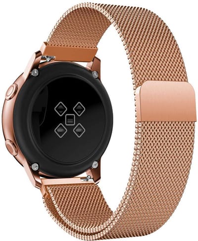 Bandje geschikt voor Samsung Galaxy Watch Active 2 (40 & 40 mm) - Roségoud Milanese Band