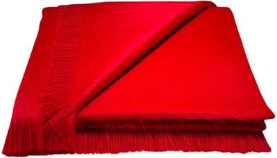 Alpaca D'Luxe Sjaal - Hypoallergeen - Rood - Zacht en van Kwaliteit - Luxe cadeau - Écharpe - Elegant - Warm - Comfortabel - Scarf - Sustainable - Sjaals Dames - Sjaals Heren - Luxe Alpaca Wollen Sjaal - Shawl - Anti-allergie - Comfortabel - Duurzaam