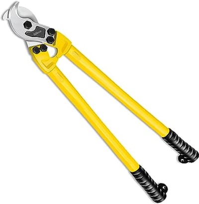Zware 24 Inch Kabelsnijder - Koolstofstaaldraadsnijder voor Aluminium en Koperdraad - Ergonomische Lange Arm Draadsnijder