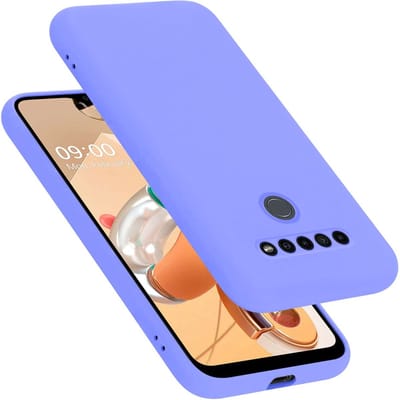 Cadorabo Hoesje geschikt voor LG K41S in LIQUID LICHT PAARS - Beschermhoes gemaakt van flexibel TPU silicone Case Cover