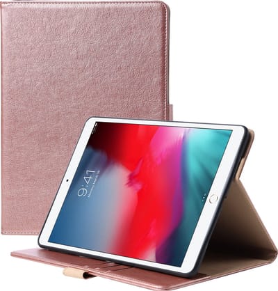 Luxe hoes geschikt voor iPad 9.7 inch 2018/2017 6e/5e generatie 9,7 Kunstleer Standaard Inklapbaar Book Case Smart Cover Stevig