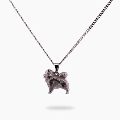 Pinchme Charms - Pomeriaan honden bedel - Zilveren bedel - - Echt zilver - Handgemaakt in Nederland - Luxe cadeauverpakking - Ketting Sieraden