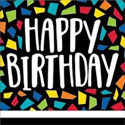 Haza Original Servetten Happy Birthday 33 X 33 Cm Papier 16 Stuks