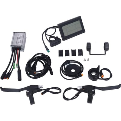 15A Elektrische Fiets Motor Controller Waterdicht LCD3 Paneel Meter Elektrische Fiets Controller black