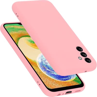 Cadorabo Hoesje geschikt voor Samsung Galaxy A04s in LIQUID ROZE - Beschermhoes gemaakt van flexibel TPU silicone Case Cover