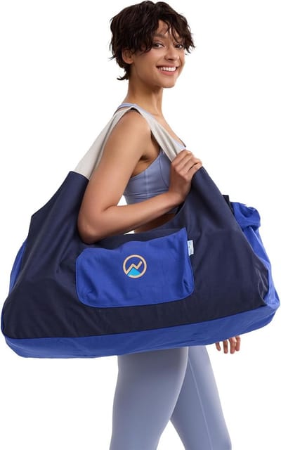 Grote Yogamat Tas - Sporttas Fitness - Sportspullen Vervoeren - XL Capaciteit - 30 inch Breed - Canvas
