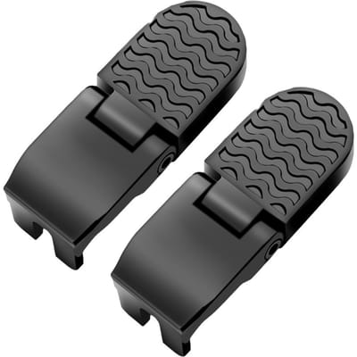 Repose-pieds de vélo universels avec cadre en acier au manganèse, capacité de charge élevée 187 kg, repose-pieds de VTT, pédales d'Ebike gray