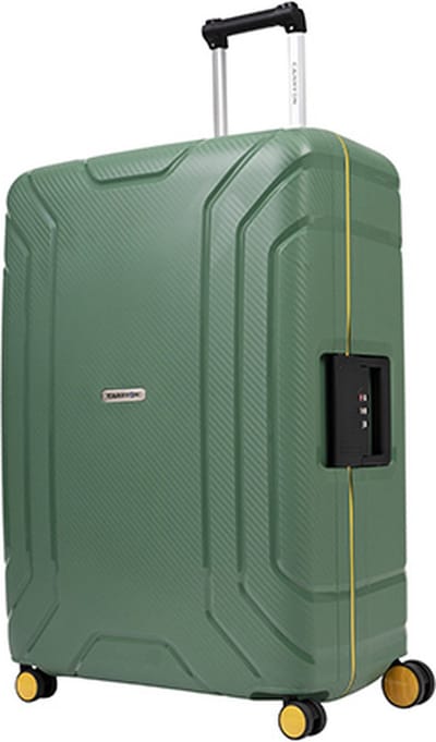 CarryOn Steward TSA Reiskoffer vaste sluiting 100 liter - Grote koffer 75cm met kliksloten - Groen