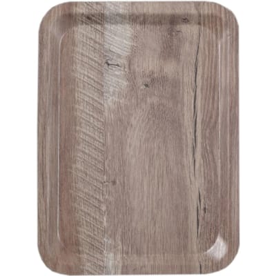 HENDI Dienblad melamine – houtnerf dessin – donker hout – 370x530 mm – krasbestendig