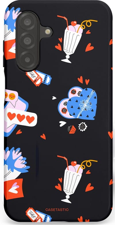 Casetastic Hoesje Geschikt voor Samsung A26 - Stijlvolle Beschermende Duo-layer Case - Liefdes Kaarten
