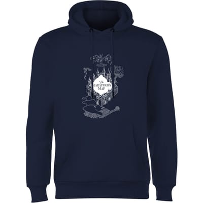 Harry Potter The Marauder's Map Hoodie - Navy - S