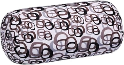 Kuschelmaxx Rolkussen - Sierkussen Rond Cilinder 17 x 33 cm - Square-design - Stevig en zacht - Mooie print - Gevuld met microgranulaat - Vormvast & Wasbaar - Ideaal voor op de bank, bed, auto of op reis - Inclusief Wasnet