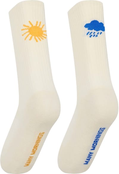 Many Mornings unisex sportsokken - Sunny Rain - Unisex - Maat: 35 - 38