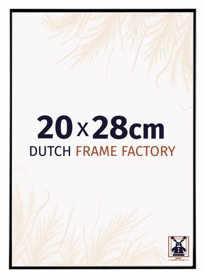 Fotolijst 20x28 cm - Kunststof - Zwart Hoogglans - Easy