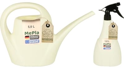 Gieter Set 5,0 L met Sproeier 1,0 L - Indoor Tuinier Accessoires - Weerbestendig Kunststof