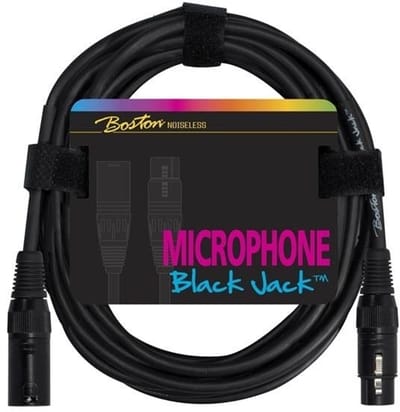 Microfoonkabel - Boston MXX-1-BK - XLR female naar XLR male - 1 meter - Zwart