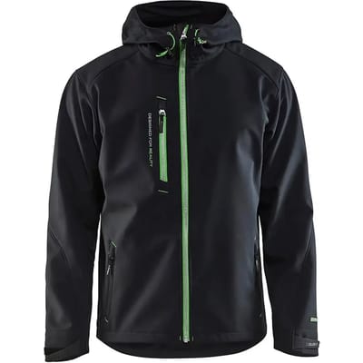 Blåkläder 4949 Softshell Jack – Zwart/Groen - L