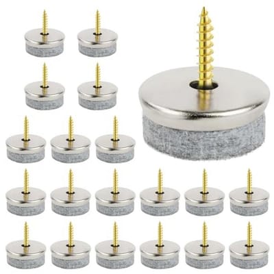 Ronde viltdoppen voor stoelen en meubels - 20 stuks, Ø 28 mm