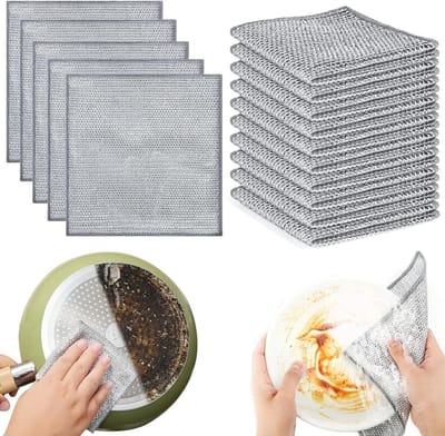 Set van 15 Multifunctionele Keuken Doeken - Schrobbestendig, Geschikt voor Nat en Droog Gebruik, Ideaal voor Afwassen en Aanrechten