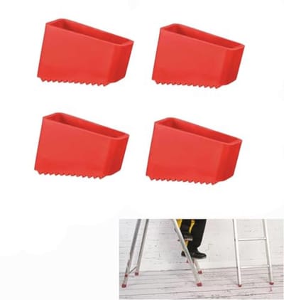 4 Beschermkappen voor Ladders en Trappen - Rubber Voeten voor Extra Stabiliteit