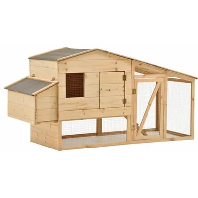 Maison Exclusive - Poulailler Bois de pin massif 178x67x92 cm