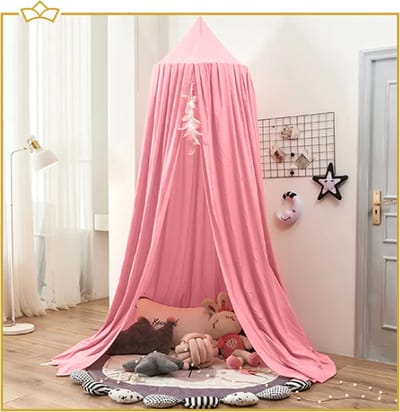 ATTREZZO® Klamboe - Hoogte 250 cm - Peach - Kinderkamer - Babykamer